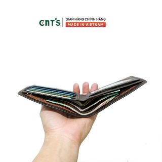 Ví nam da bò CNT VN011 cao cấp sang trọng - NÂU