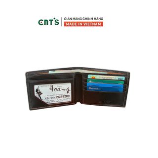 Ví nam da bò CNT VN011 cao cấp sang trọng - NÂU