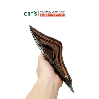 Ví nam da bò CNT VN011 cao cấp sang trọng - NÂU