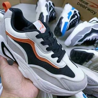 Giày thể thao nam chất da PU phối vải lưới thoáng khí sỉ giá rẻ