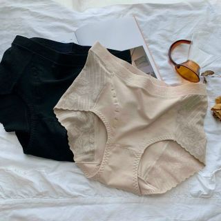 QUẦN SIP NỮ COTTON PHA REN LƯNG CAO