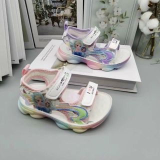 Giày sandal trẻ em đính công chúa