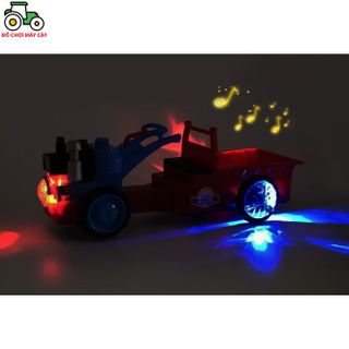 Máy kéo Mini 2 bánh + rơ mooc; xe máy cày đồ chơi; xe nông trại, mô hình, MK06