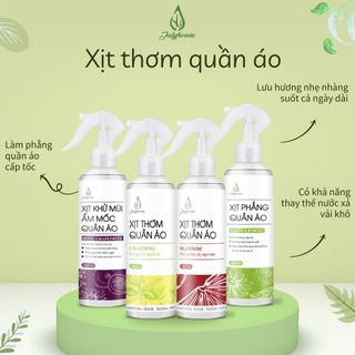 Xịt thơm quần áo JULYHOUSE 20ml/280ml chiết xuất tinh dầu thiên nhiên thơm mát giá sỉ