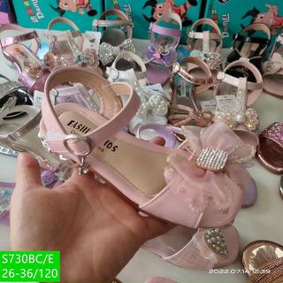 Giày Sandal trẻ em/Bé Gái có nơ kiểu dáng giày công chúa