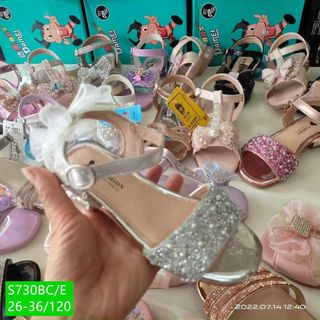 Giày Sandal trẻ em/Bé Gái có nơ kiểu dáng giày công chúa