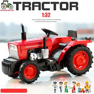 Máy kéo 55 HP – Ca bô vuông, xe máy cày đồ chơi, xe nông trại, MK02