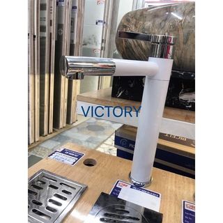 Vòi Lavabo Trắng Sứ Cao Cấp VICTORY giá sỉ