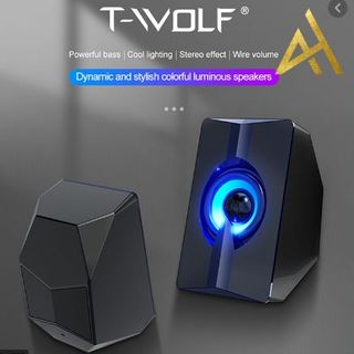 Loa vi tính 2.0 T - Wolf S5 Led 7 màu giá sỉ