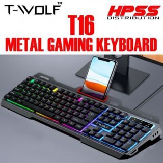 Bàn phím Keyboard GAMING T-WOLF TF16 LED 7 MÀU Chuyên Game giá sỉ