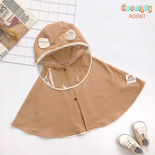 Áo choàng trẻ em kèm tấm chắn giọt bắn