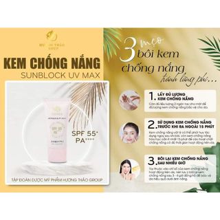 Kem chống nắng Sunblock UV Max Hương Thảo Group 50ml giá sỉ