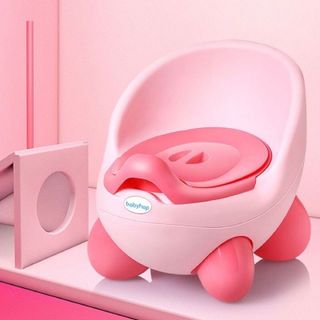 Bô cho bé đi vệ sinh Kiu Kiu Babyhop phù hợp với trẻ em 6 tháng đến 5 tuổi chống trơn trượt có chỗ dựa 3 màu Pastel giá sỉ