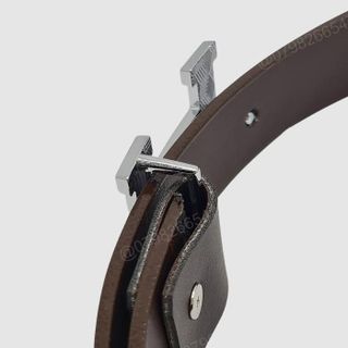 Dây nịt nữ giá rẻ bản nhỏ 2.8cm | Mặt khoá cài chữ H màu trắng đính đá thời trang DHM-366