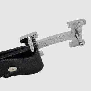 Dây nịt nữ giá rẻ bản nhỏ 2.8cm | Mặt khoá cài chữ H màu trắng đính đá thời trang DHM-366