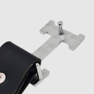 Dây nịt nữ giá rẻ bản nhỏ 2.8cm | Mặt khoá cài chữ H màu trắng đính đá thời trang DHM-366