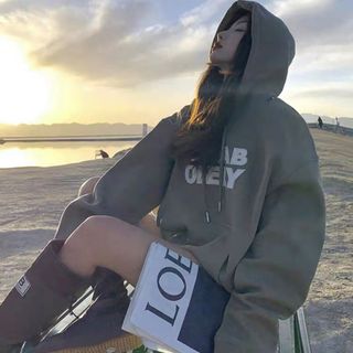 Áo hoodie nỉ ngoại mũ 2 lớp in chữ