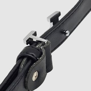 Thắt lưng nữ xinh thời trang bản nhỏ 2cm | Khoá cài mặt chữ H màu trắng DHM-371