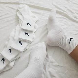 Tất n.i.k.e cổ lửng dệt kim cotton thấm hút, thời trang