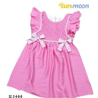 Đầm smock đính nơ