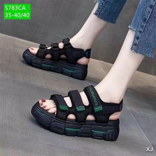 Giày Sandal nữ 3 quai độn đế
