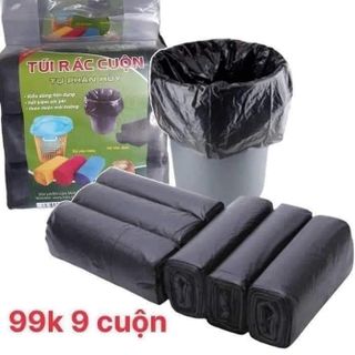 Túi đựng rác tự phân hủy ( combo 3 cuộn 99k) giá sỉ