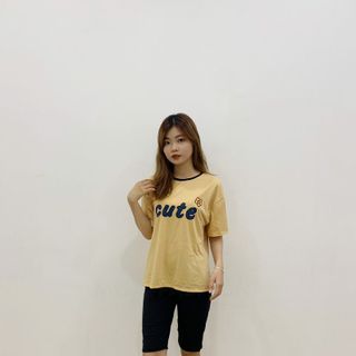 Sét bộ nữ ,đồ bộ đùi nữ thun coton sufa,ái in chữ Cute ,thời trang xuân hè BL 17