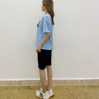 Sét bộ nữ ,đồ bộ đùi nữ thun coton sufa,ái in chữ Cute ,thời trang xuân hè BL 17-XANH NGỌC
