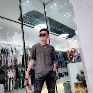 Áo thun nam GC thêu đắp logo chất hơn nước cất cho hè 2022