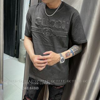 Áo thun nam GC thêu đắp logo chất hơn nước cất cho hè 2022