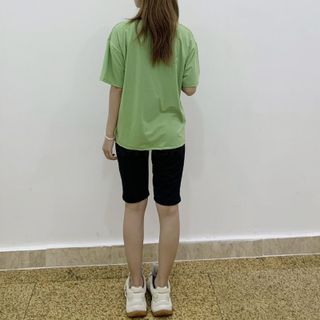 Sét bộ nữ ,đồ bộ đùi nữ thun coton sufa,ái in chữ Cute ,thời trang xuân hè BL 17-XANH LÁ