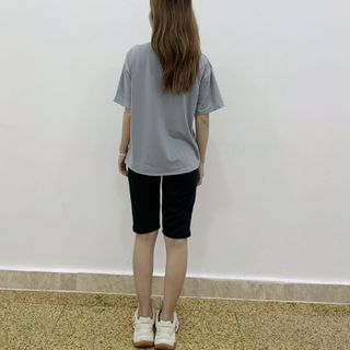 Sét bộ nữ ,đồ bộ đùi nữ thun coton sufa,ái in chữ Cute ,thời trang xuân hè BL 17-XÁM