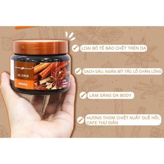 Tẩy da chết body quế hồi Nga 380gr