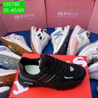 Giày thể thao nữ chất da phối vải thoáng khí sỉ giá rẻ