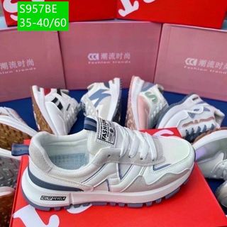 Giày thể thao nữ chất da phối vải thoáng khí sỉ giá rẻ
