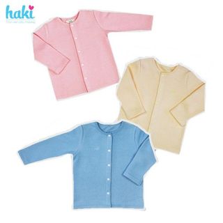 Áo khoác cho bé vải sợi tre chần bông viền cổ Haki - Bamboo BB017