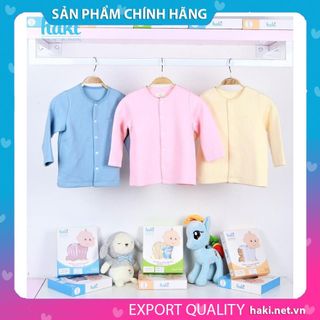 Áo khoác cho bé vải sợi tre chần bông viền cổ Haki - Bamboo BB017