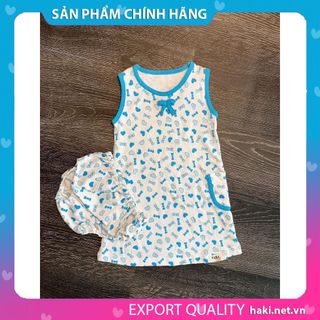 Bộ váy hoa tặng kèm quần chíp TAHA76-HAKI