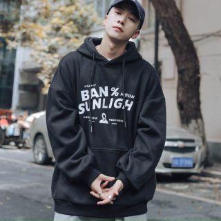 Áo hoodie logo in BAN % form dưới 70kg