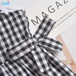 Váy bé gái sát nách cổ sen phối màu xinh yêu Haki HK519 (10-27kg)