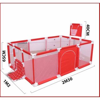 Quây bóng hình chữ nhật cho bé khung gỗ cao cấp chắc chắn