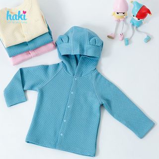 Áo khoác cho bé vải sợi tre chần bông mũ tai gấu HAKI -BB014 giá sỉ
