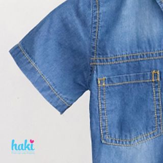 Áo sơ mi bò bé trai - xanh bò TB1525-Haki