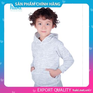 Áo hoodie bé trai -Xanh-Ghi HAKI