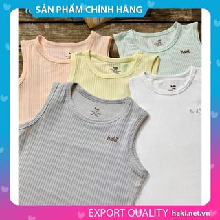 [Mã BMBAULT30 giảm đến 30K đơn 99K] Bộ quần áo sát nách vải gỗ sồi (Modal) cao cấp cho bé HAKI BM005