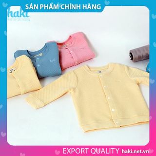Áo khoác sợi tre chần bông bo cổ cho bé trai và bé gái HAKI - Bamboo-BB016 giá sỉ