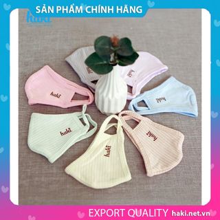 Khẩu trang cho bé vải modal/sợi tre HAKI siêu mềm mịn thoáng mát ( set 2 khẩu trang)
