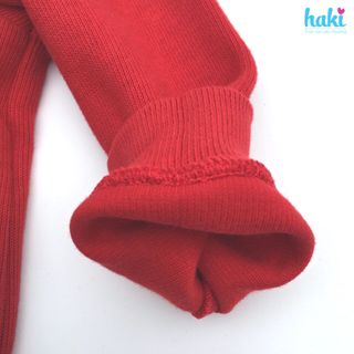 Áo khoác bé trai bé gái vải nỉ HAKI_Hoodie cho bé (2 màu Ghi, Đỏ)-HK502