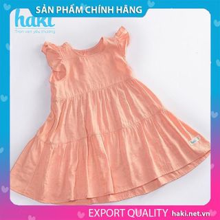 Váy bé gái nhún 3 tầng tay cánh tiên HAKI HK514