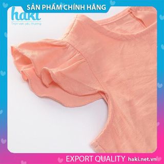 Váy bé gái nhún 3 tầng tay cánh tiên HAKI HK514